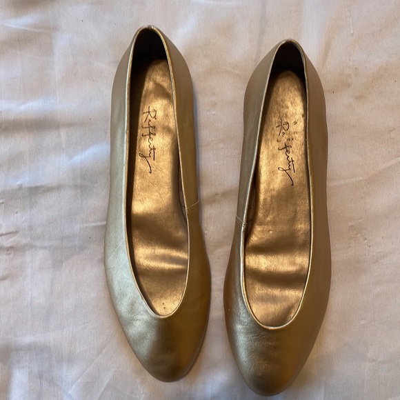 Rafferty Michelle Old Gold Metal flats - Picture 4 of 4